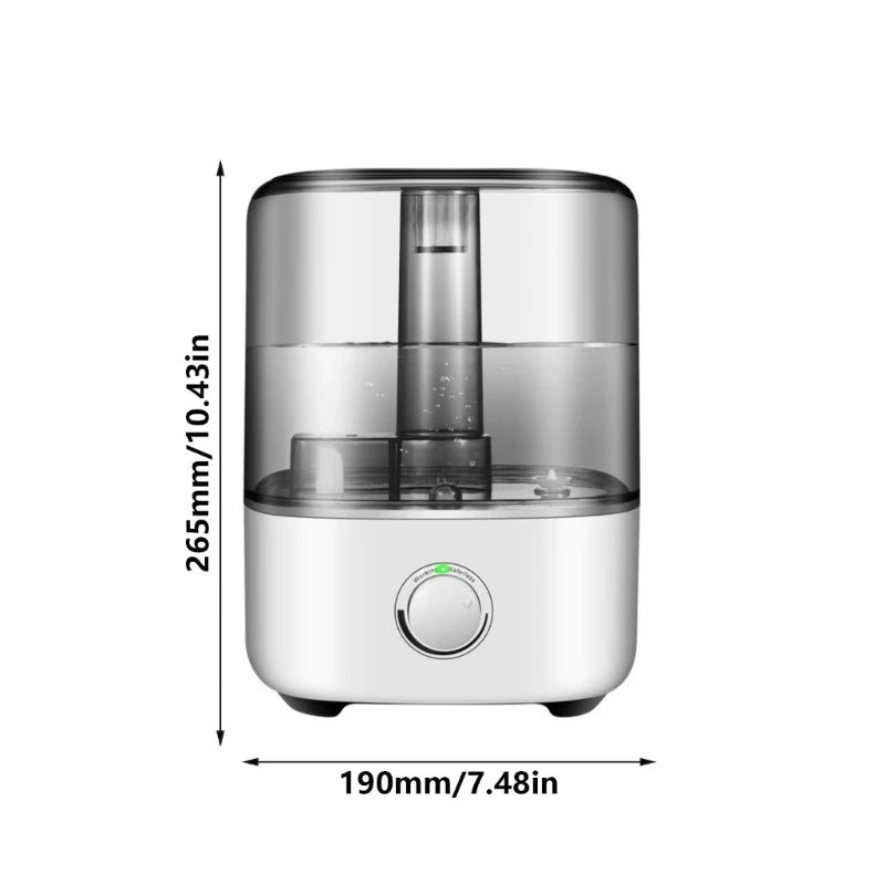 96GF Unique Table Humidifier 5000ML Efficient Humidifier Plastic Texture for Office